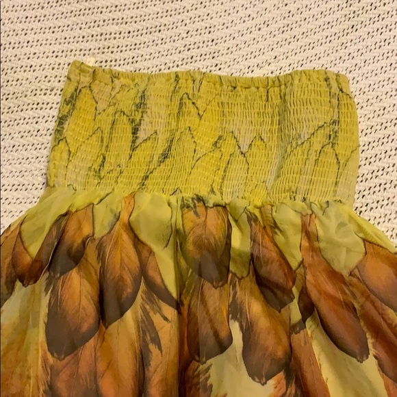 Forever 21 yellow orange Maxi dress small - Picture 2 of 4